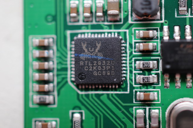 Main elements of a DVB-T USB dongle based on the RTL2832U.