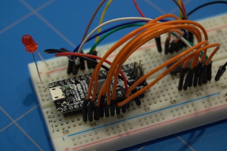 Installed breadboard