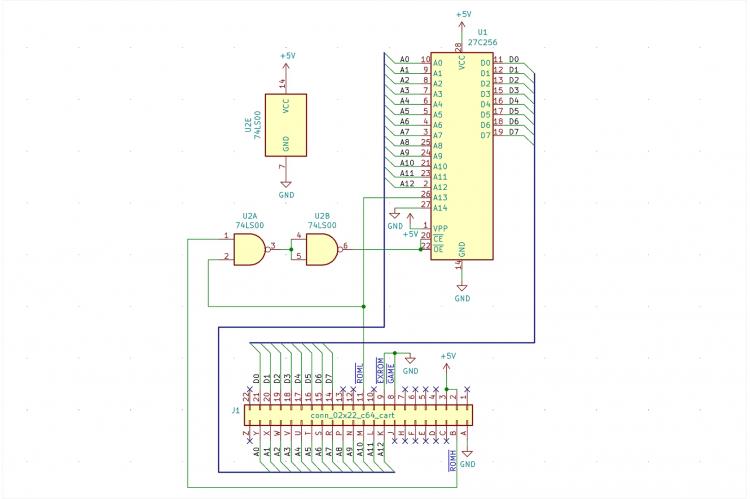 C64 16KB EPROM schematics